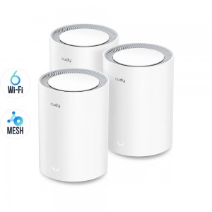 Маршрутизатор WiFi Mesh-система WiFi 6 Cudy M1800 (3-Pack) 3 штуки дводіапазонні гігабітні AX1800