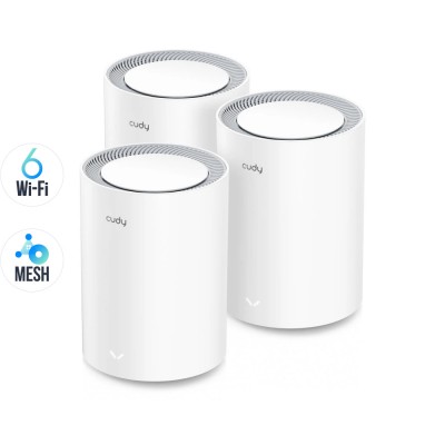 Маршрутизатор WiFi Mesh-система WiFi 6 Cudy M1800 (3-Pack) 3 штуки дводіапазонні гігабітні AX1800