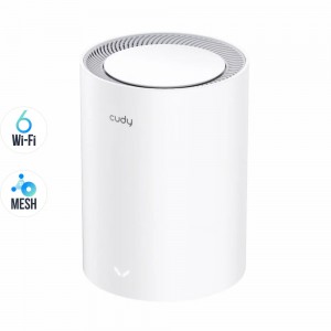 Маршрутизатор WiFi Mesh-система WiFi 6 2.5G Cudy M3000 V2.0 White (1-Pack) дводіапазонний AX3000