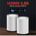 Маршрутизатор WiFi Mesh-система WiFi 6 2.5G Cudy M3000 V2.0 White (1-Pack) дводіапазонний AX3000