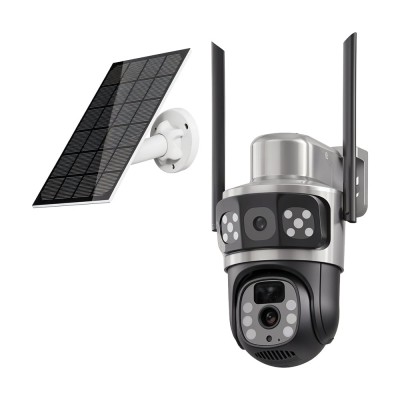 IP PTZ-відеокамера автономна з 4G та сонячною панеллю 3Mp+3Mp Light Vision VLC-9230IG/2C3S (Solar) f=4mm, на акумуляторних батареях