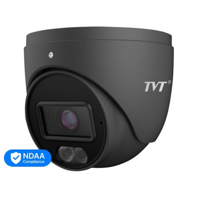 IP-відеокамера 4Mp TVT TD-9544S4-C(D/PE/AW2) Black f=2.8mm, ІЧ+LED-підсвічування, з мікрофоном