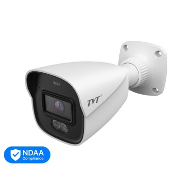 IP-відеокамера 8Mp TVT TD-9481S4L-C(D/PE/AW2) White f=2.8mm, ІЧ+LED-підсвічування, з мікрофоном