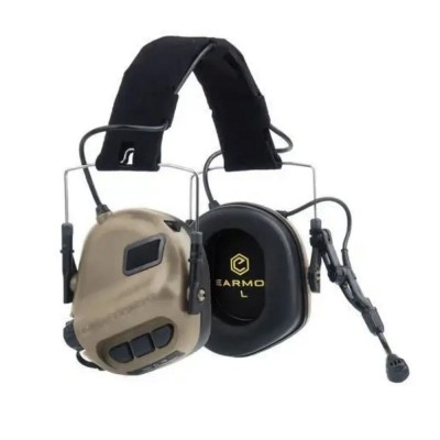 Активні захисні навушники Earmor M32H MARK3 ARC (CB) Coyote Brown з гарнітурою та кріпленням на шолом Активні захисні навушники Earmor M32H MARK3 ARC (CB) Coyote Brown з гарнітурою та кріпленням на шолом
